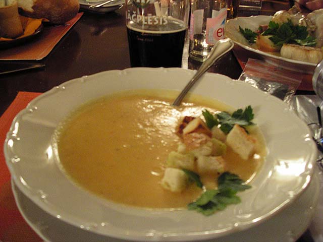 Vegetable Soup with Cheese