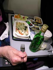 Plane Food With Wine