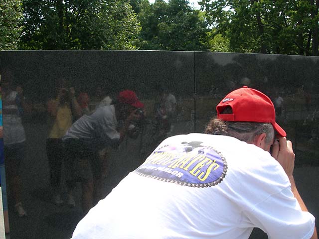reflection at the Korean Memorial
