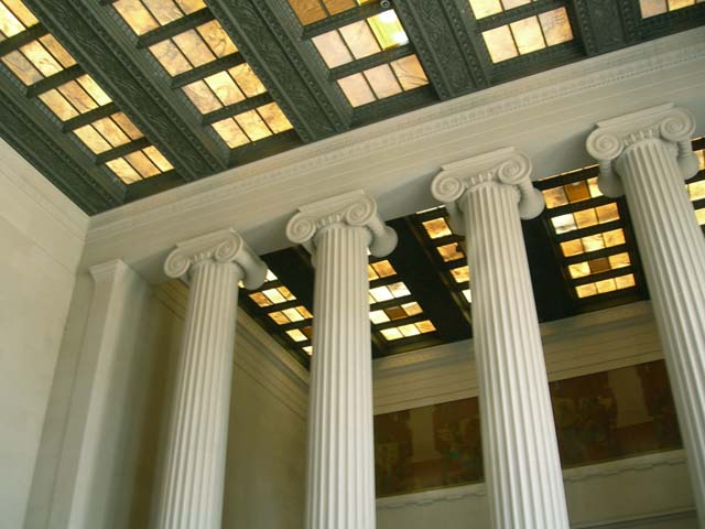 lincoln memorial ceiling