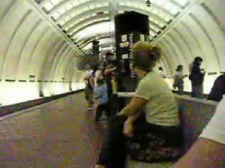 Little Boy Dancing in Metro (6/05)